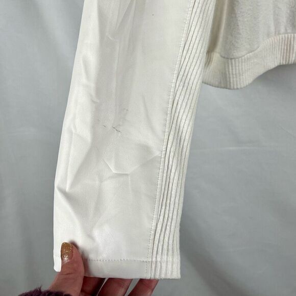 Express Dolman Faux Leather Accent Sleeve Sweater XL - Picture 4 of 14